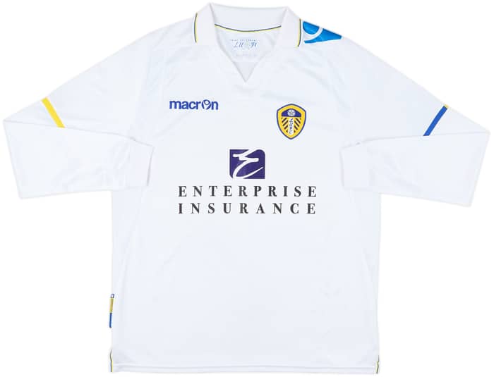 2011-12 Leeds United Home L/S Shirt - 8/10 - (M)