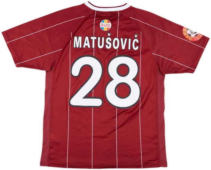 2007-08 Sparta Prague Home Shirt Matusovic #28 - 6/10 - (M)