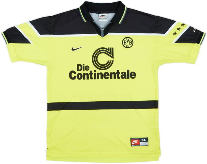 1997-98 Borussia Dortmund Home Shirt Bernd Schmacke #1 - 8/10 - (XL.Boys)