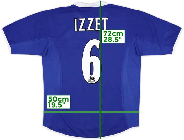 2003-04 Leicester Home Shirt Izzet #6 - 5/10 - (L)