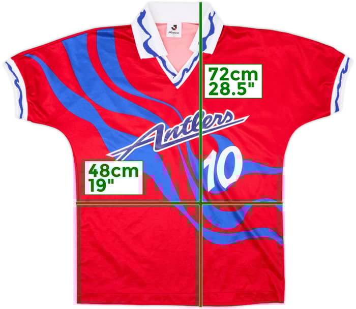 1993-94 Kashima Antlers Home Shirt #10 - 8/10 - (M/L)