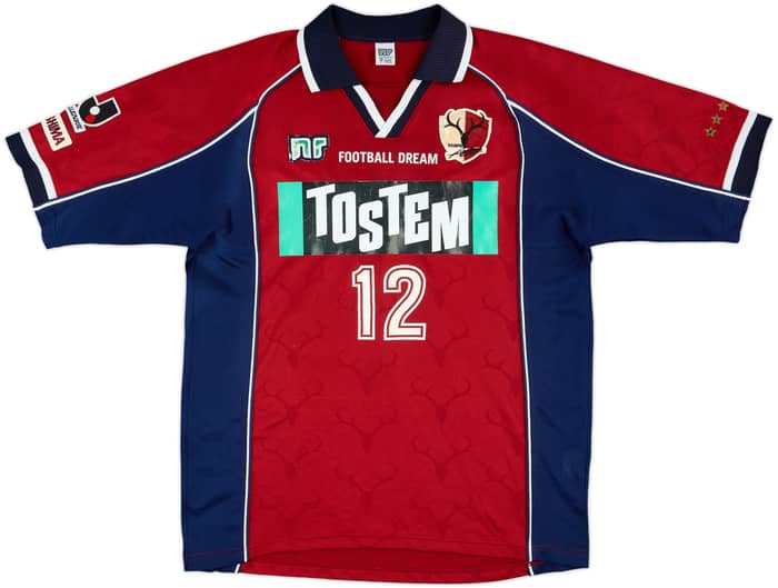 2001-02 Kashima Antlers Home Shirt #12 - 6/10 - (M)