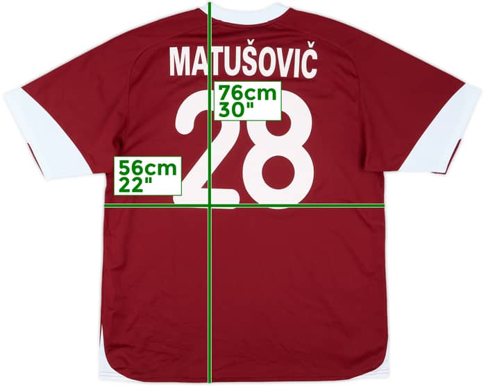 2006-07 Sparta Prague Home Shirt Matusovic #28 - 8/10 - (L)