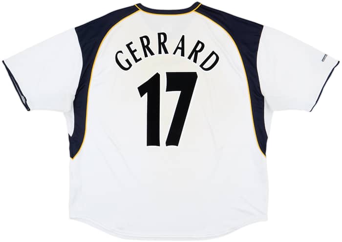 2001-03 Liverpool Away Shirt Gerrard #17 - 5/10 - (XXL)