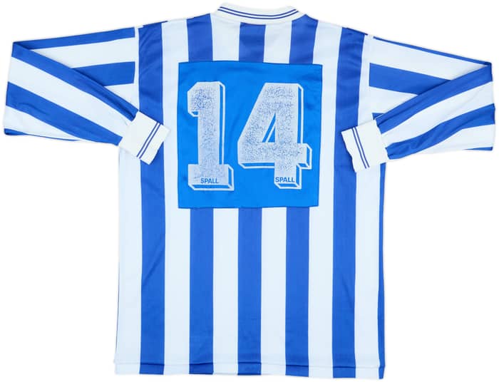1988-89 Brighton Match Issue Home L/S Shirt #14