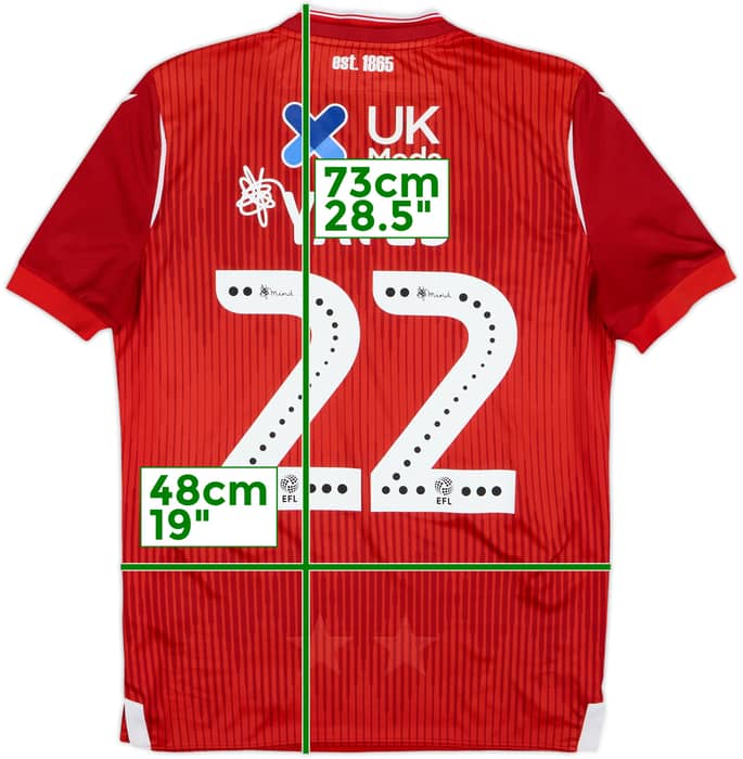 2019-20 Nottingham Forest Home Shirt Yates #22 - 8/10 - (S)