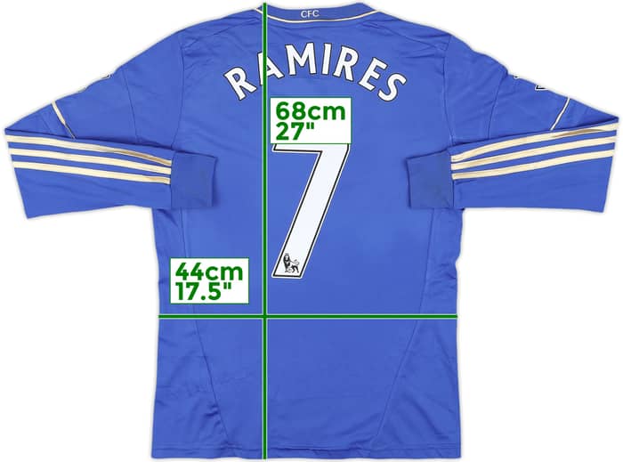 2012-13 Chelsea Home L/S Shirt Ramires #7 - 7/10 - (L.Boys)