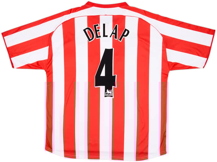 2005-07 Sunderland Home Shirt Delap #4 - 8/10 - (XL)