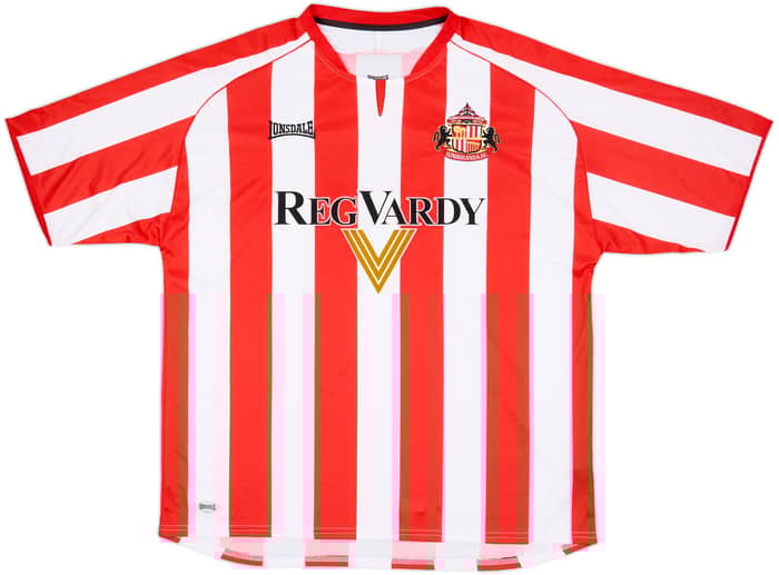2005-07 Sunderland Home Shirt Delap #4 - 8/10 - (XL)