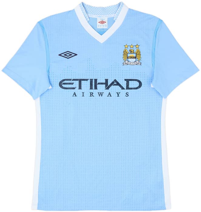 2011-12 Manchester City Home Shirt Kompany #4 - 7/10 - (S)