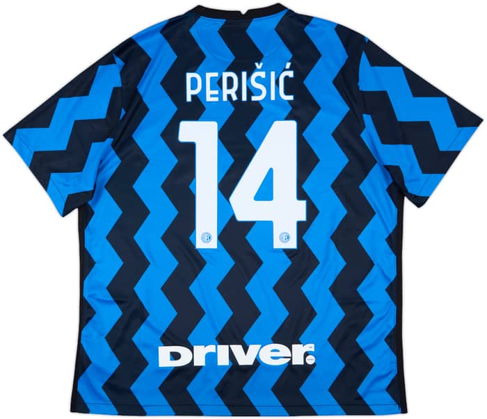 2020-21 Inter Milan Home Shirt Perisic #14 - 9/10 - (XXL)
