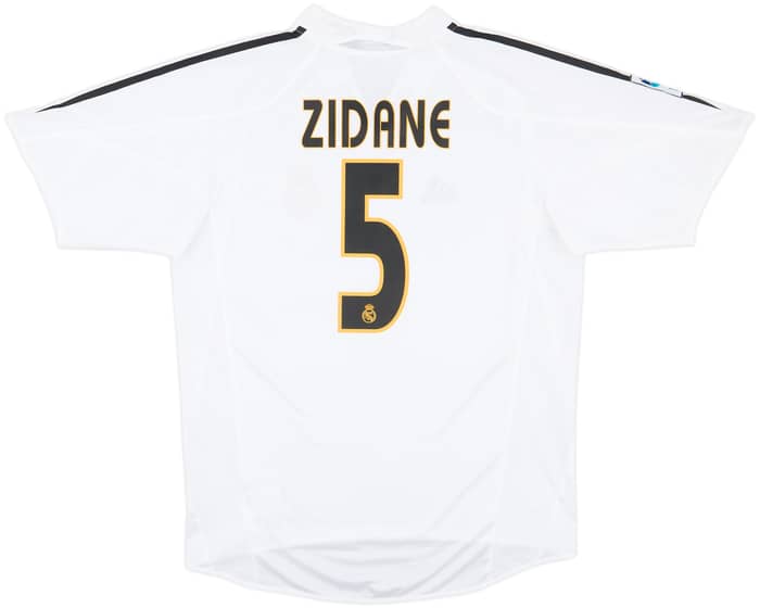 2004-05 Real Madrid Home Shirt Zidane #5 - 9/10 - (M)