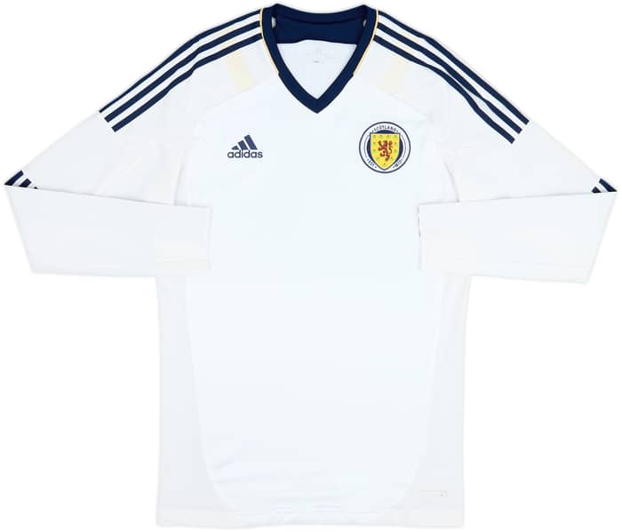 2012-14 Scotland Player Issue Techfit Away L/S Shirt - 5/10 - (XL)