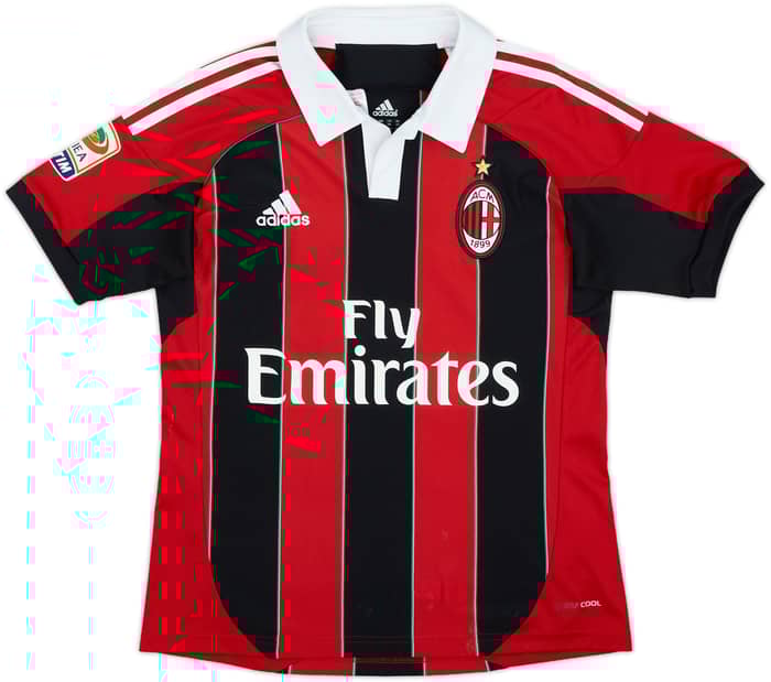 2012-13 AC Milan Home Shirt Balotelli #45 - 4/10 - (L.Boys)