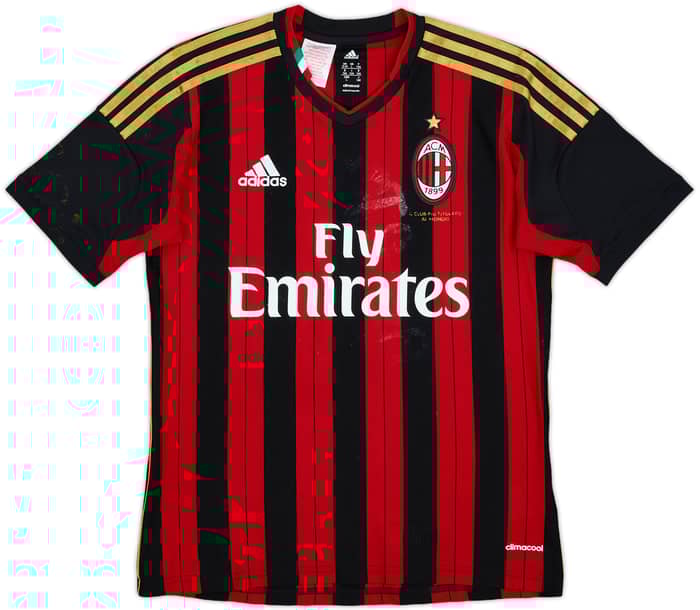 2013-14 AC Milan Home Shirt Honda #10 - 4/10 - (L.Boys)