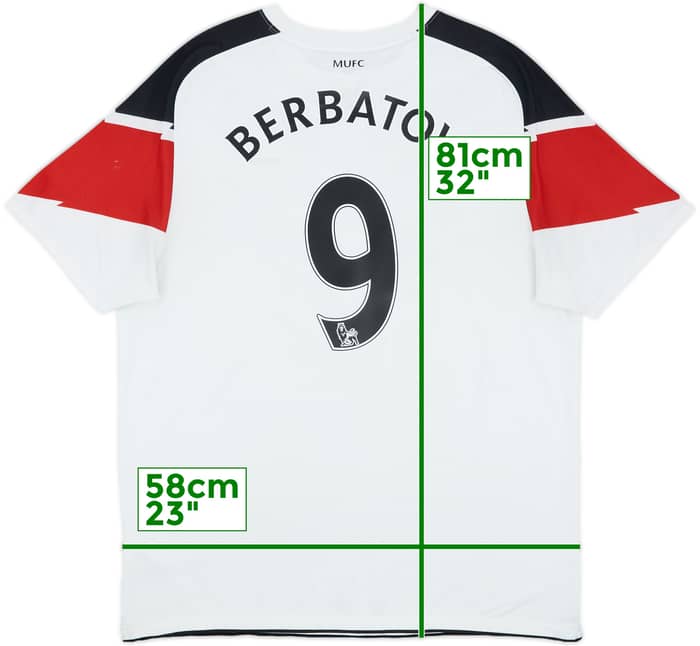 2010-12 Manchester United Away Shirt Berbatov #9 - 5/10 - (XL)