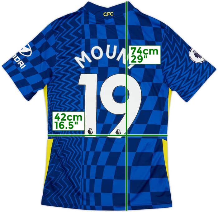 2021-22 Chelsea Home Shirt Mount #19 - 8/10 - (S)