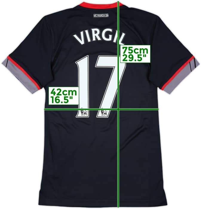 2016-17 Southampton Away Shirt Virgil #17 - 8/10 - (S)
