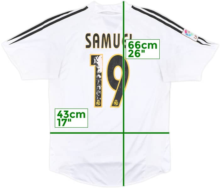 2004-05 Real Madrid Home Shirt Samuel #19 - 4/10 - (M)