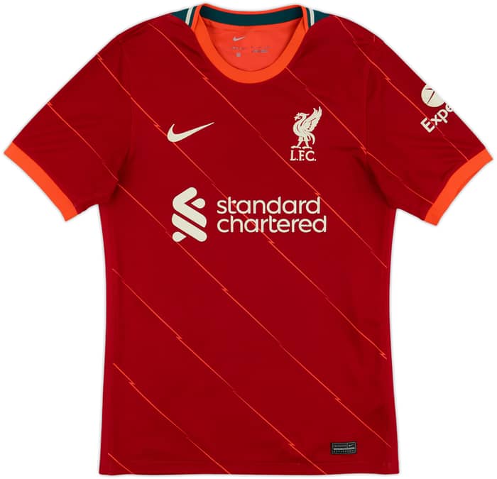 2021-22 Liverpool Home Shirt Virgil #4 - 5/10 - (S)