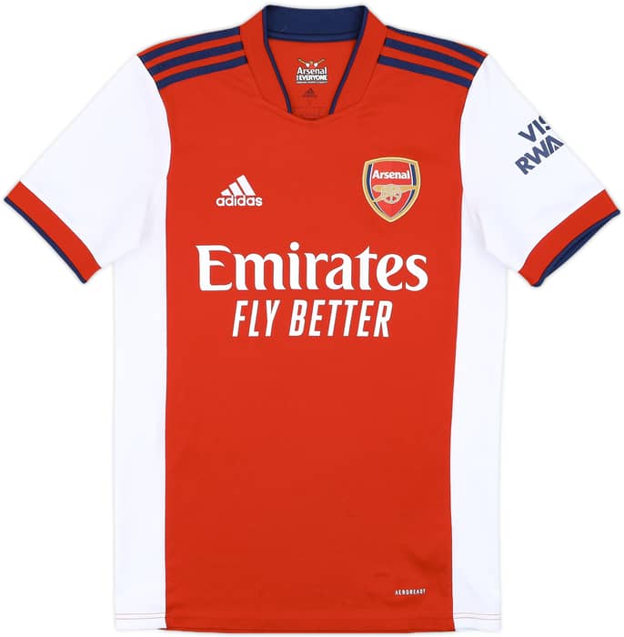 2021-22 Arsenal Home Shirt Saka #7 - 9/10 - (S)
