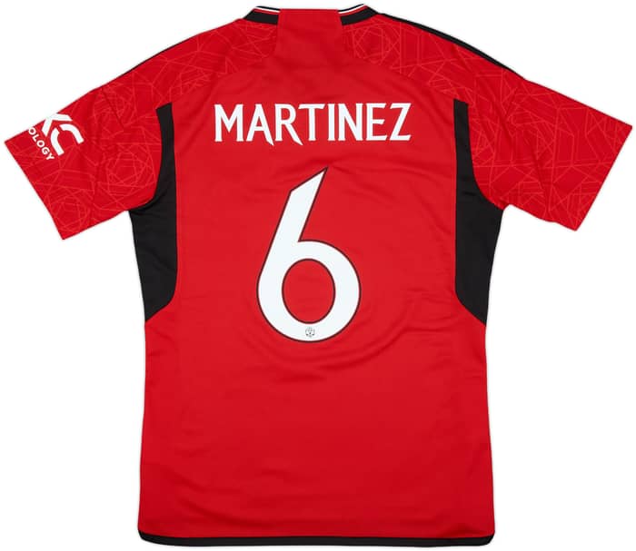 2023-24 Manchester United Home Shirt Martinez #6 - 10/10 - (M)