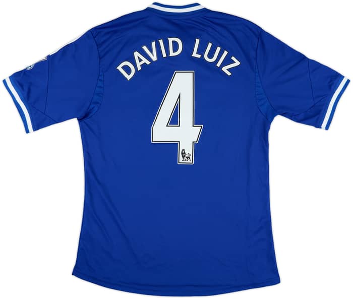 2013-14 Chelsea Home Shirt David Luiz #4 - 6/10 - (L)