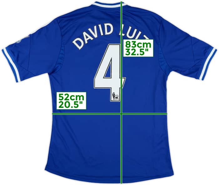2013-14 Chelsea Home Shirt David Luiz #4 - 6/10 - (L)