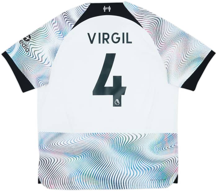 2022-23 Liverpool Authentic Away Shirt Virgil #4 - 9/10 - (XL)