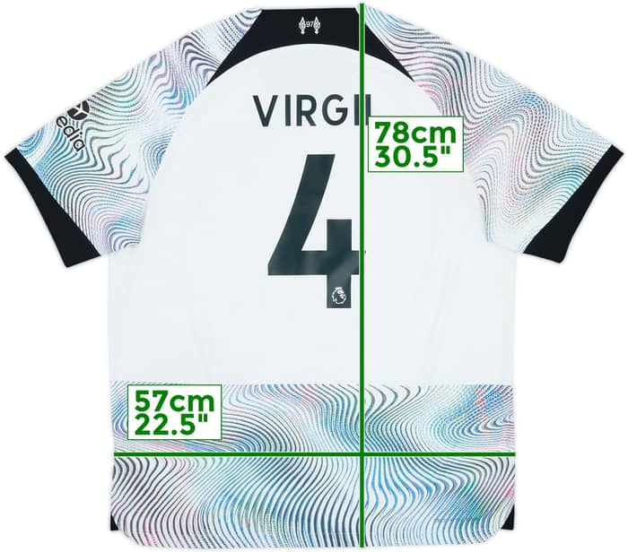 2022-23 Liverpool Authentic Away Shirt Virgil #4 - 9/10 - (XL)