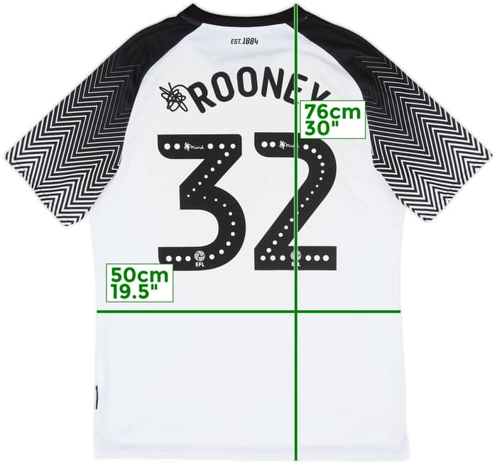 2019-20 Derby County Home Shirt Rooney #32 - 8/10 - (L)