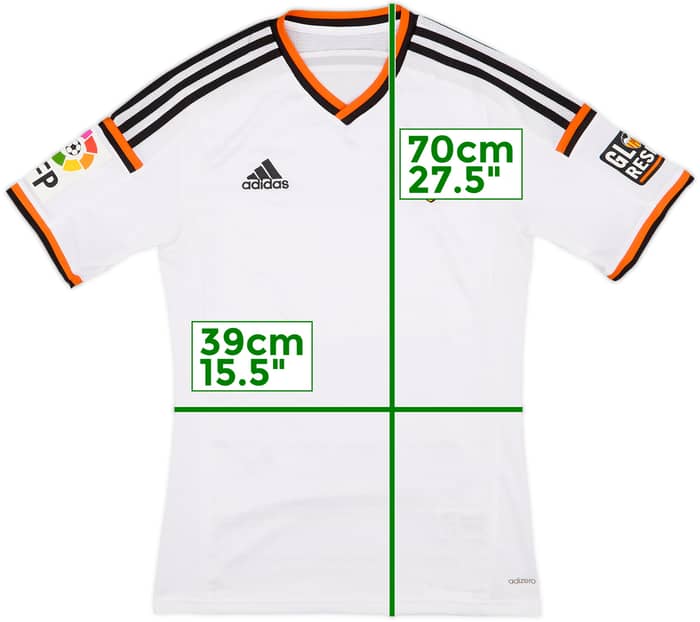2014-15 Valencia Home Shirt - 9/10 - (S)