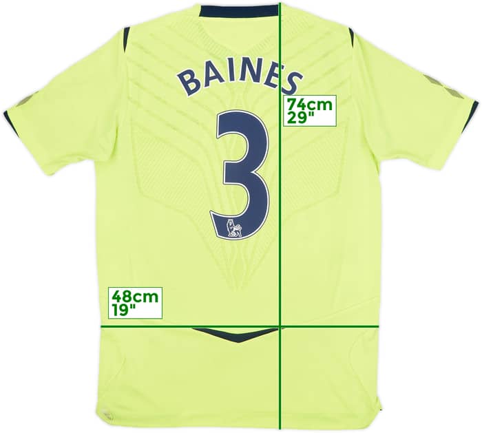 2008-09 Everton Third Shirt Baines #3 - 7/10 - (S)