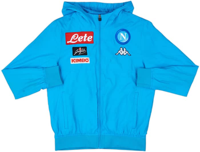 2017-18 Napoli Kappa Track Jacket - 5/10 - (XL.Boys)