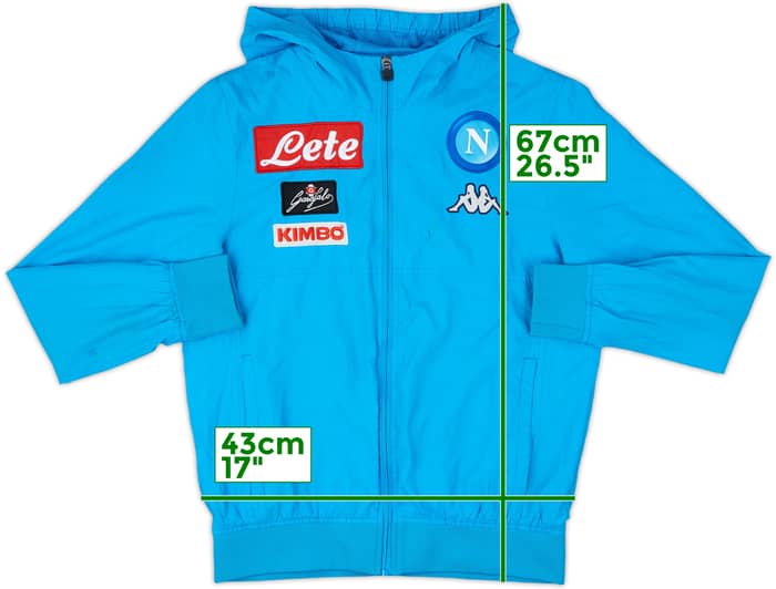 2017-18 Napoli Kappa Track Jacket - 5/10 - (XL.Boys)