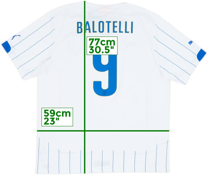 2014-15 Italy Away Shirt Balotelli #9 (XXL)