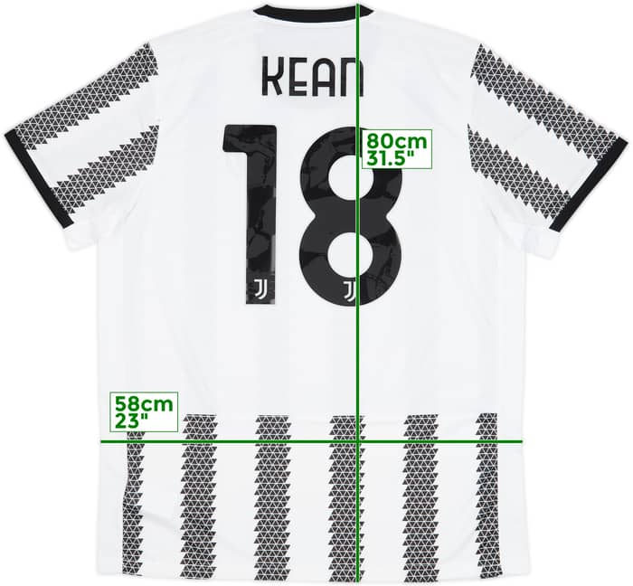 2022-23 Juventus Home Shirt Kean #18 (XL)