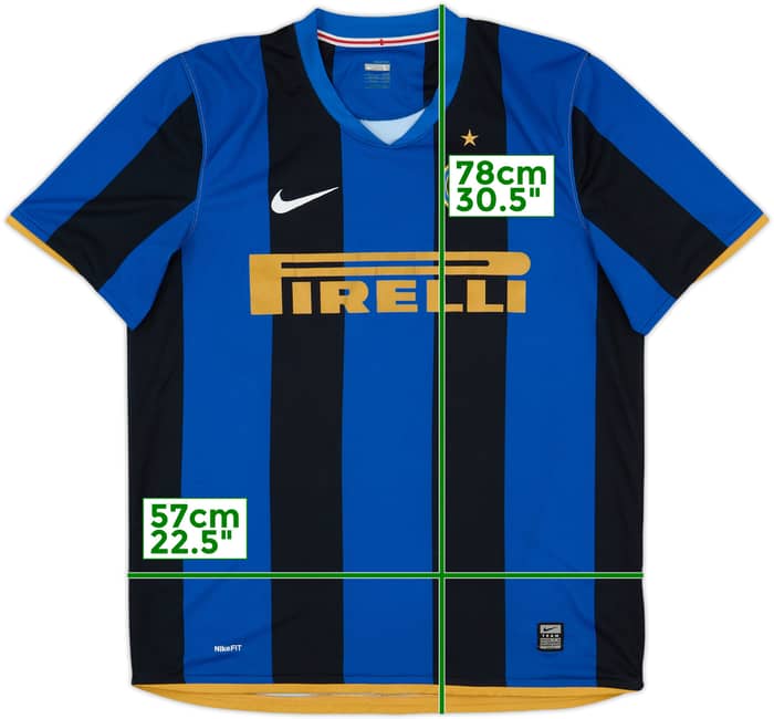2008-09 Inter Milan Home Shirt - 9/10 - (L)