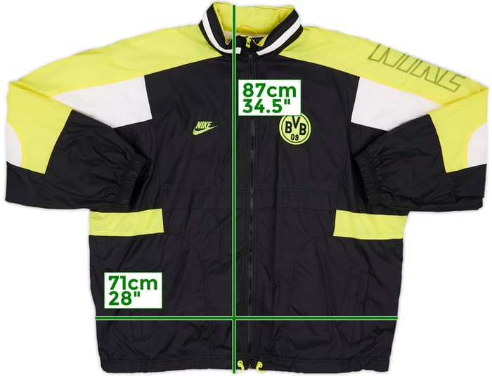 1995-96 Borussia Dortmund Nike Hooded Rain Jacket - 6/10 - (XXL)