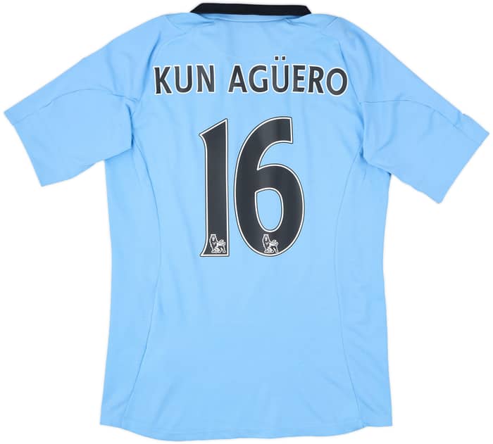 2012-13 Manchester City Home Shirt Kun Aguero #16 - 8/10 - (S)