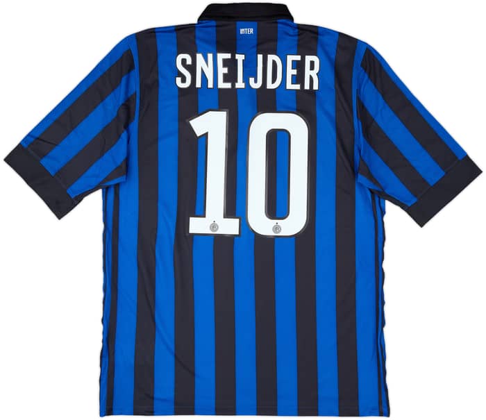 2011-12 Inter Milan Home Shirt Sneijder #10 - 8/10 - (L)