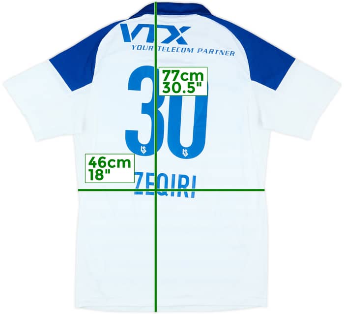 2015-16 Lausanne-Sport Match Issue Home Shirt Zeqiri #30