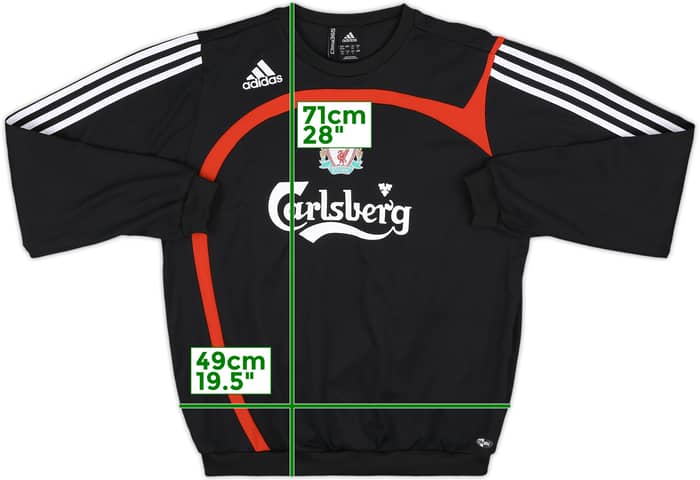 2007-08 Liverpool adidas Sweat Top - 8/10 - (M)