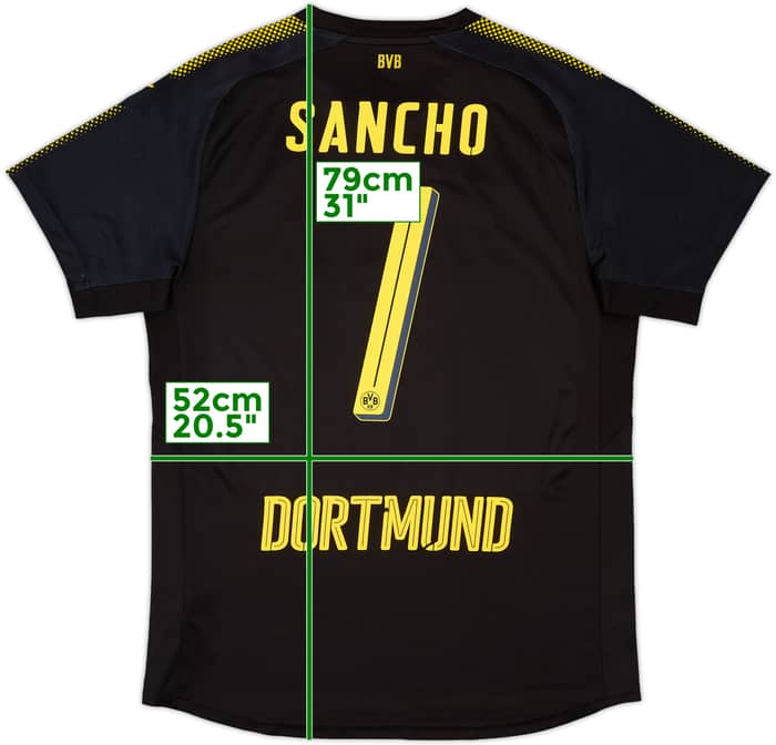 2017-18 Borussia Dortmund Away Shirt Sancho #7 - 7/10 - (L)