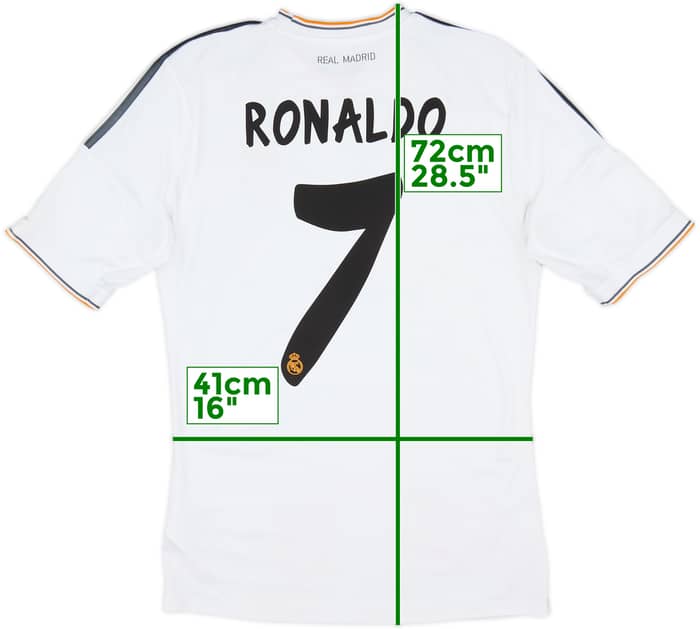 2013-14 Real Madrid Local Camiseta Ronaldo #7 - 6/10 - (S)