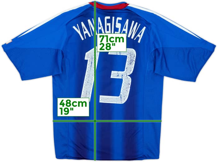 2004-06 Japan Player Issue Home Shirt Yanagisawa #13 - 5/10 - (M)