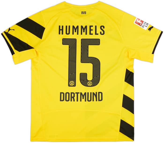 2014-15 Borussia Dortmund Home Shirt Hummels #15 - 9/10 - (L)