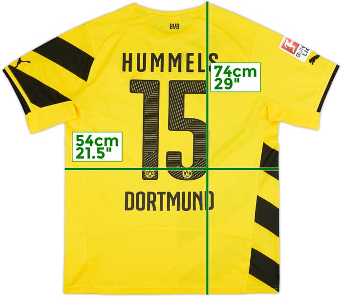 2014-15 Borussia Dortmund Home Shirt Hummels #15 - 9/10 - (L)