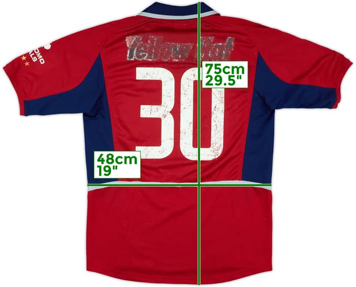 2002 Kashima Antlers Match Issue Emperor's Cup Home Shirt #30 (Suzuki)