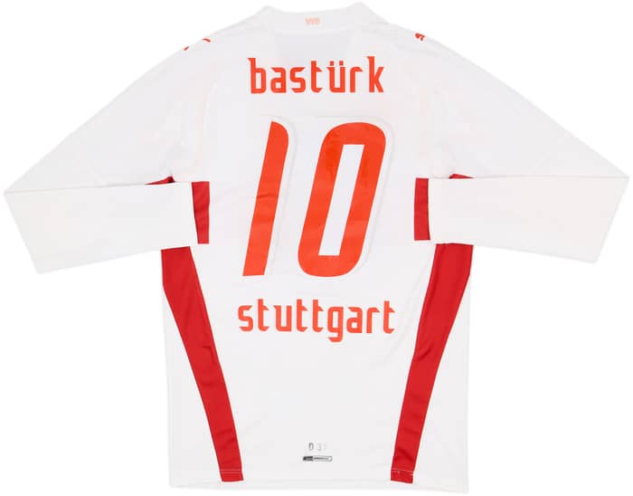 2007-08 Stuttgart Player Issue Home L/S Shirt Basturk #10 - 6/10 - (M)